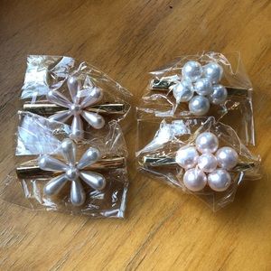 Pearl Hair Barrettes